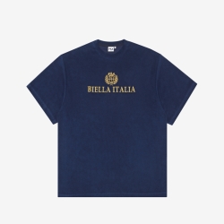 Fila Ruzufit Biella Italia Logo Férfi Rövid Ujjú Póló Sötétkék | HU-22148